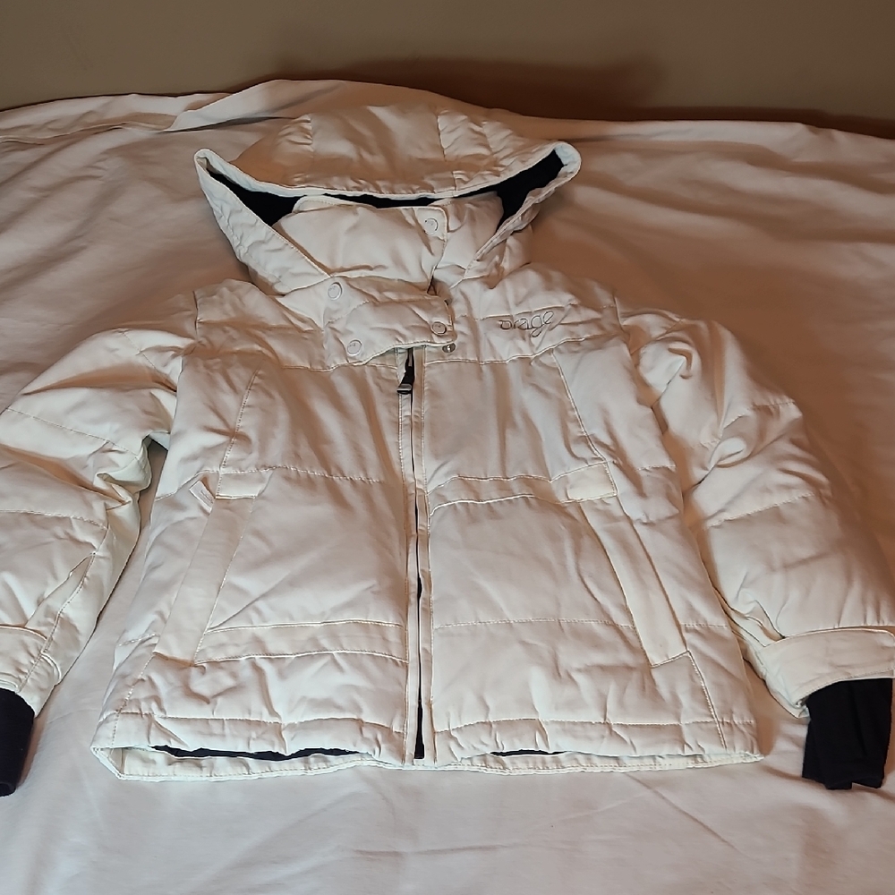 Orage Kids Cream Puffer Jacket